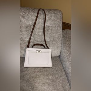 Beige Coach purse